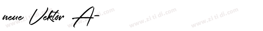 neue Vektor A字体转换
